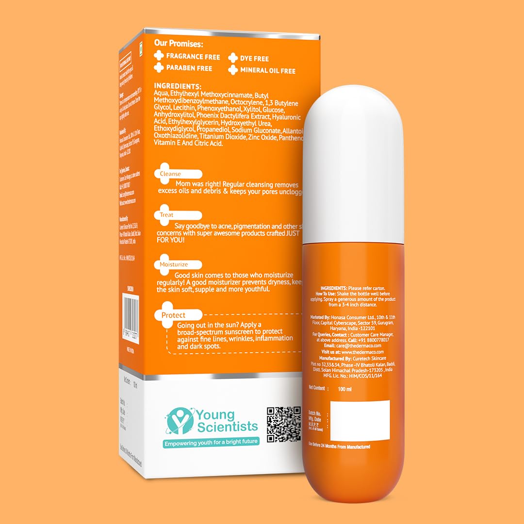 The Derma Co. 1% Hyaluronic Quick-Absorbing Sunscreen Spray