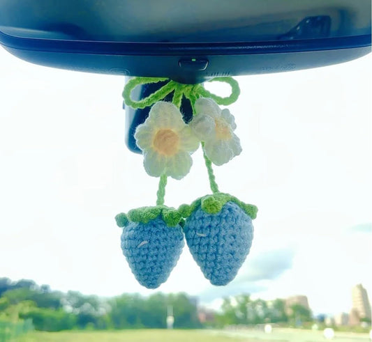 Crochet Flower for car Dashboard Decoration Items