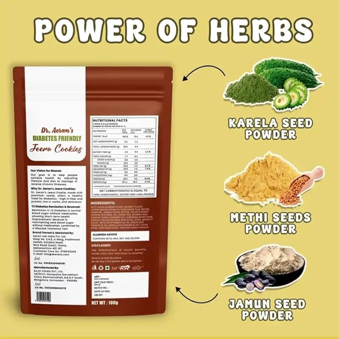 Dr Aeran’s Diabetes Friendly Jeera Cookies