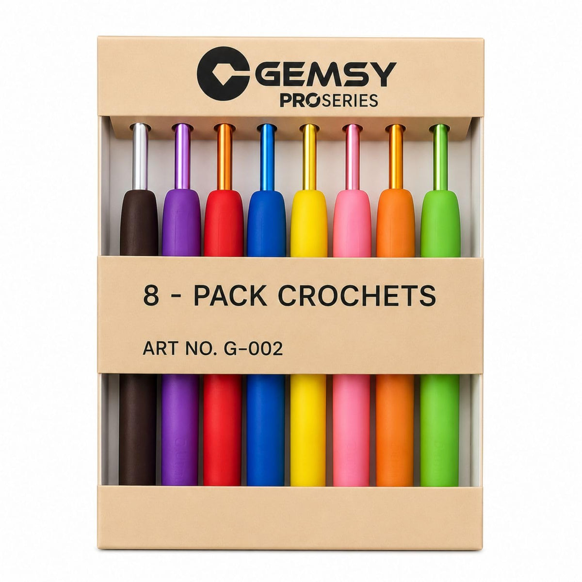 12 Pcs Multicolor Aluminium Crochet Hook Set - image 4