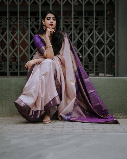 Vasthrlay Traditional Saree in Classic with refined kanjivaram ethnic appeal
