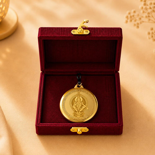 Diviniti 24K Gold Plated Double Sided Ayyappa Yantra Pendant