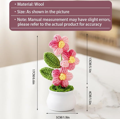 Crochet Flowers Artificial Daisy, Home Decoration, Office - image 2