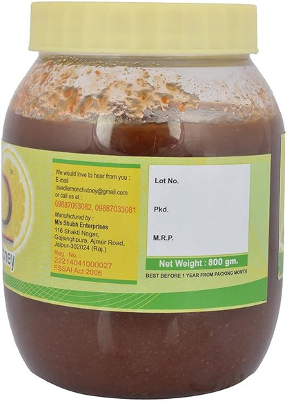 Svad Lemon Chutney - 800 GMS - PUSHMYCART