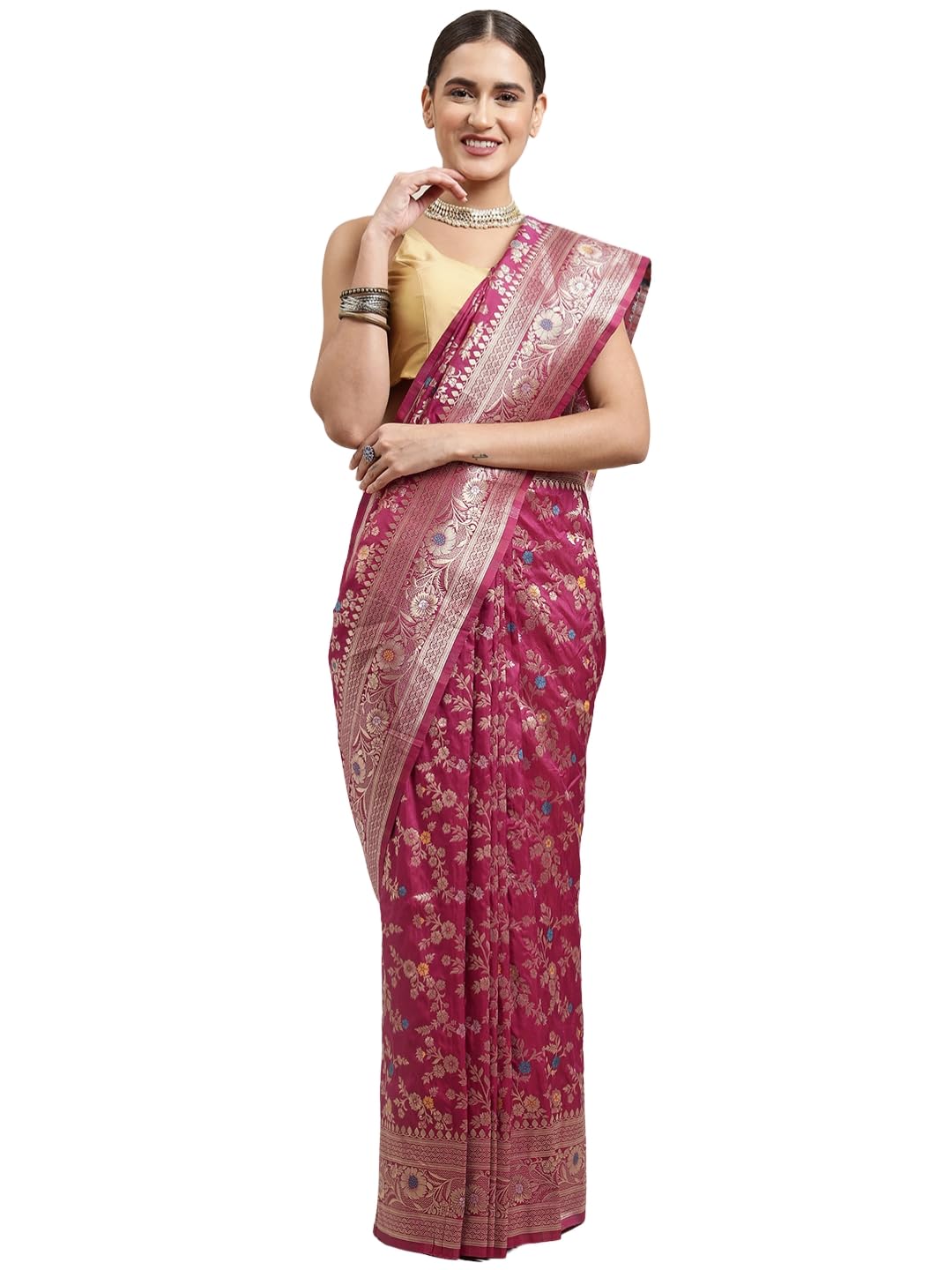 Vasthrlay Classic Banarasi Traditional Saree for festive ethnic occasions