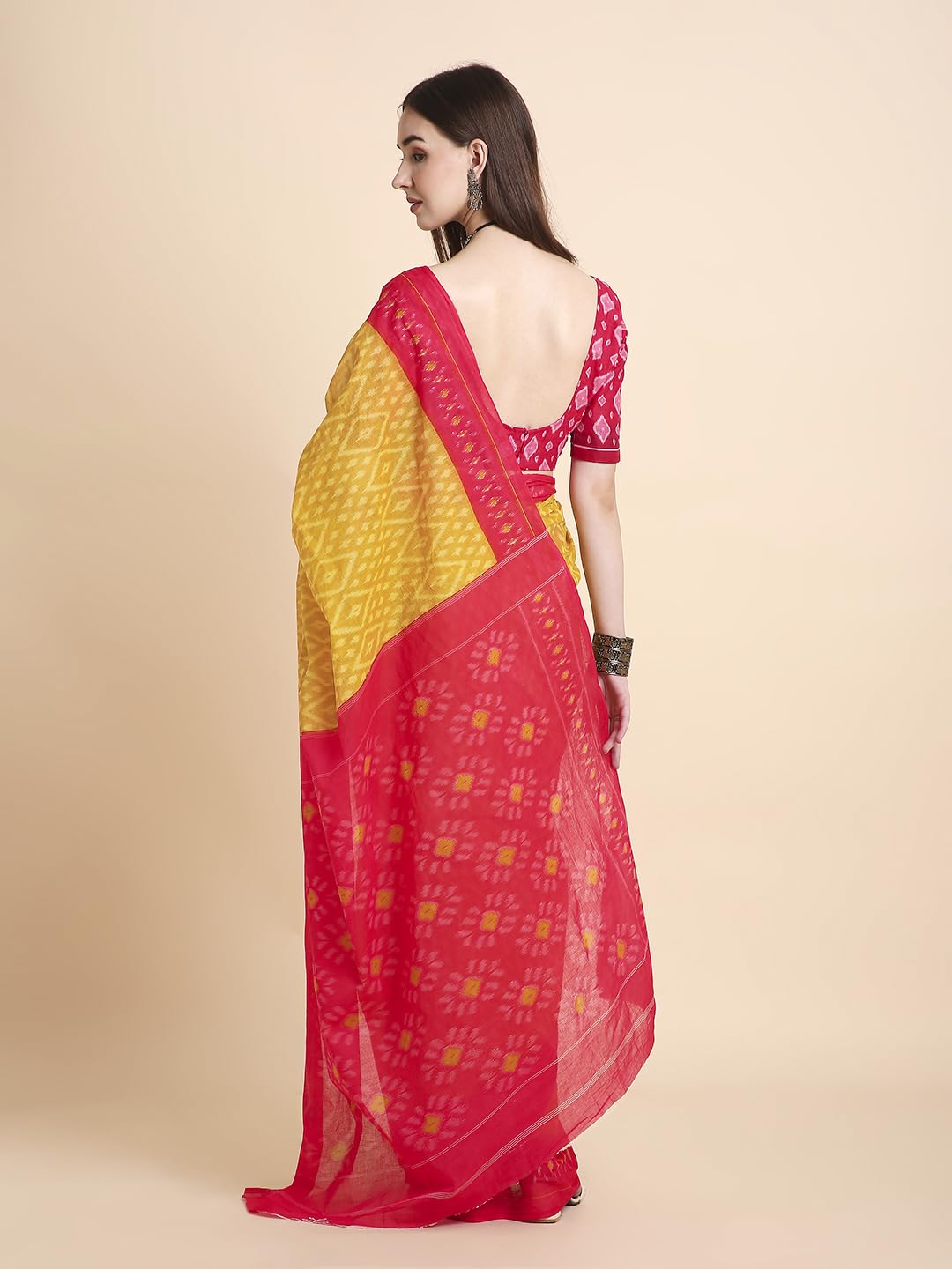 Vasthrlay Blue Saree with elegant cotton and printed styling