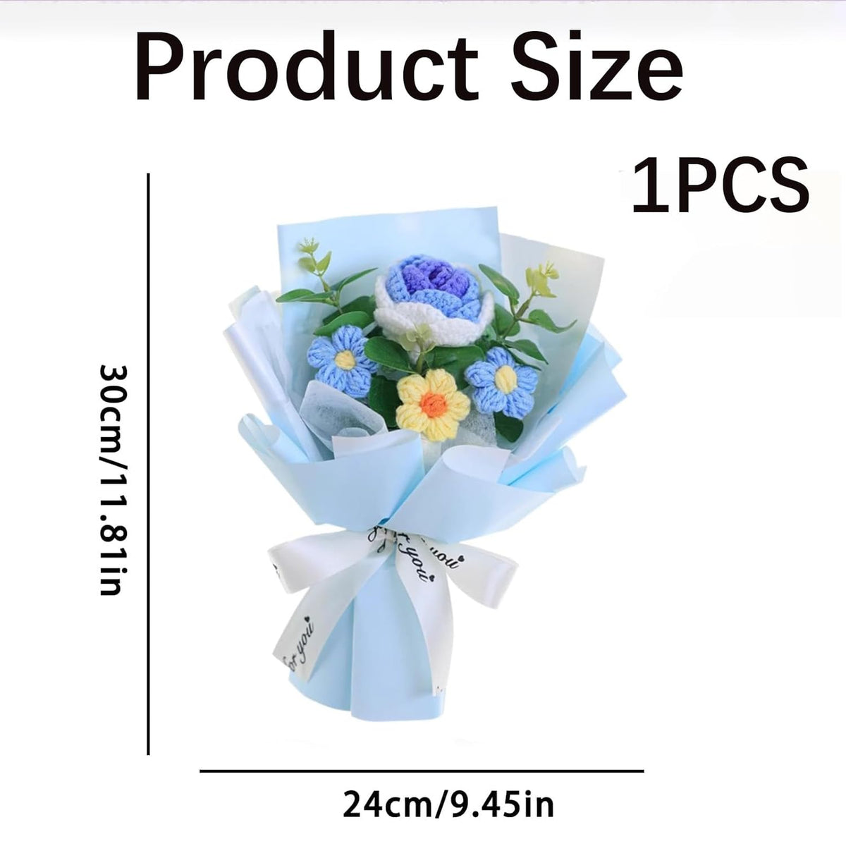 SQUISHCO Crochet Flower Bouquet
