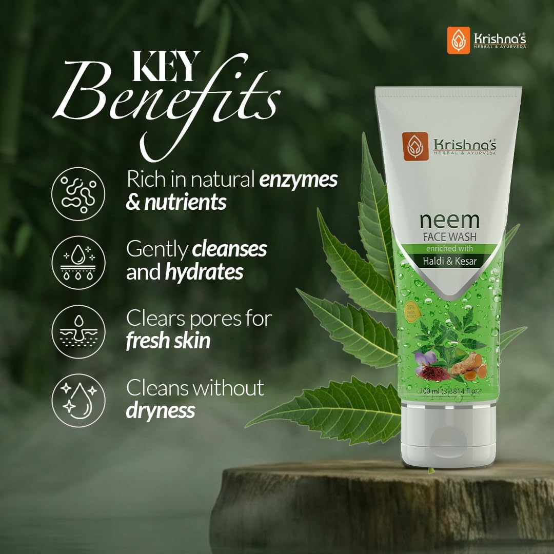 Krishna'S Herbal & Ayurveda Neem Face Wash 