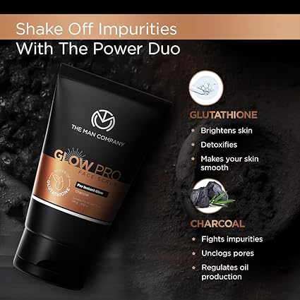 The Man Company Glow Pro Face Scrub For Skin Brightening 