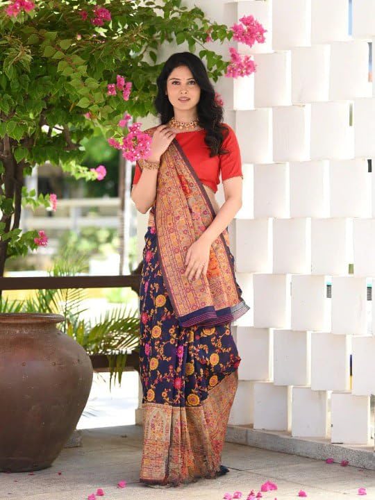 Vasthrlay Classic Traditional Saree for wedding and party wear styling