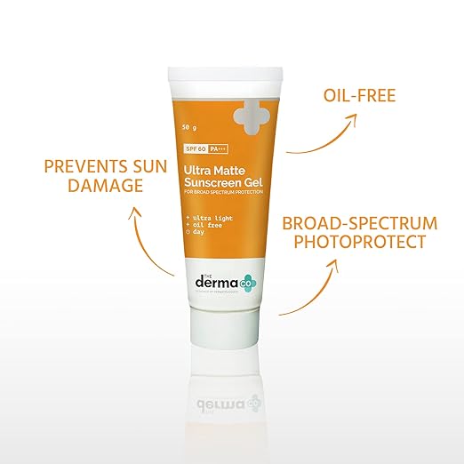 The Derma Co Ultra Matte Sunscreen Gel for Broad Spectrum Protection