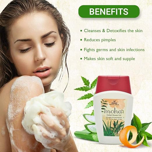 Moha Herbal Shower Gel bottle - PUSHMYCART