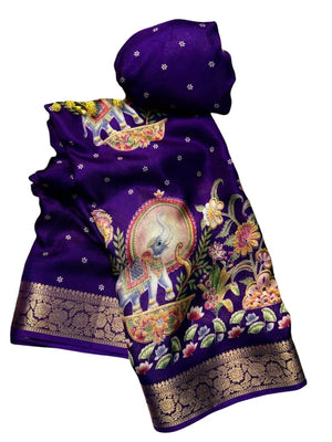 Vasthrlay Classic Cotton Printed Saree for festive ethnic occasions