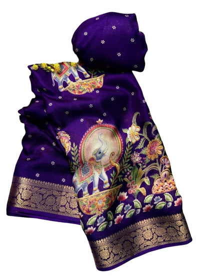 Vasthrlay Classic Cotton Printed Saree for festive ethnic occasions