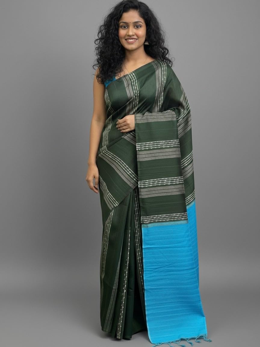 Vasthrlay Black Traditional Saree with elegant bhagalpuri styling
