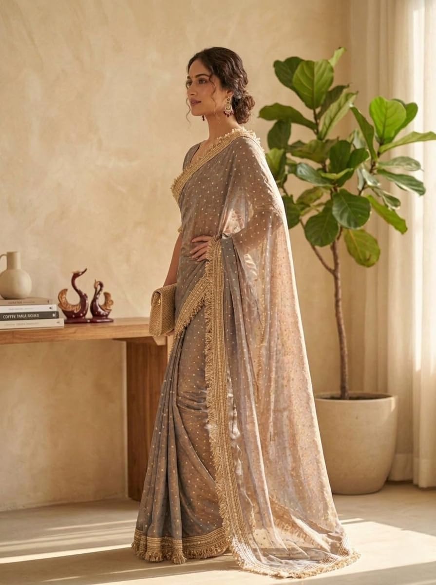 Vasthrlay Ethnic Classic Saree with decorative border design
