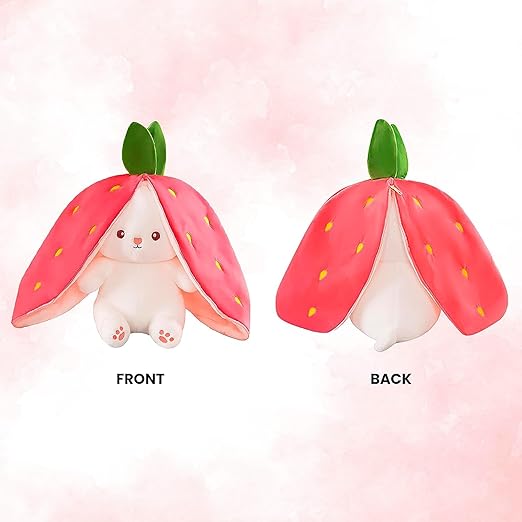 Niku Rabbit with Chain Reversible Bunny Rabbit Soft Stuffed Toys - PUSHMYCART