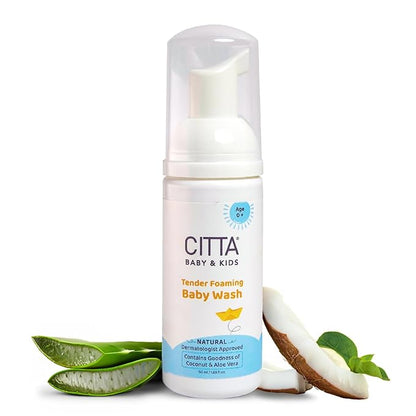 CITTA’s Tender Foaming Baby Wash with Coconut &amp; Aloe vera - PUSHMYCART