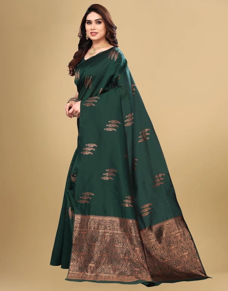 Vasthrlay Banarasi Classic Saree with decorative traditional design
