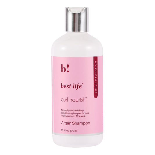 Best Life Curl Nourish Argan Oil Shampoo for Curly & Wavy Hair 300ml