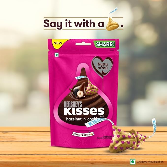 HERSHEY'S Kisses Hazelnut 'N' Chocolate Cookies