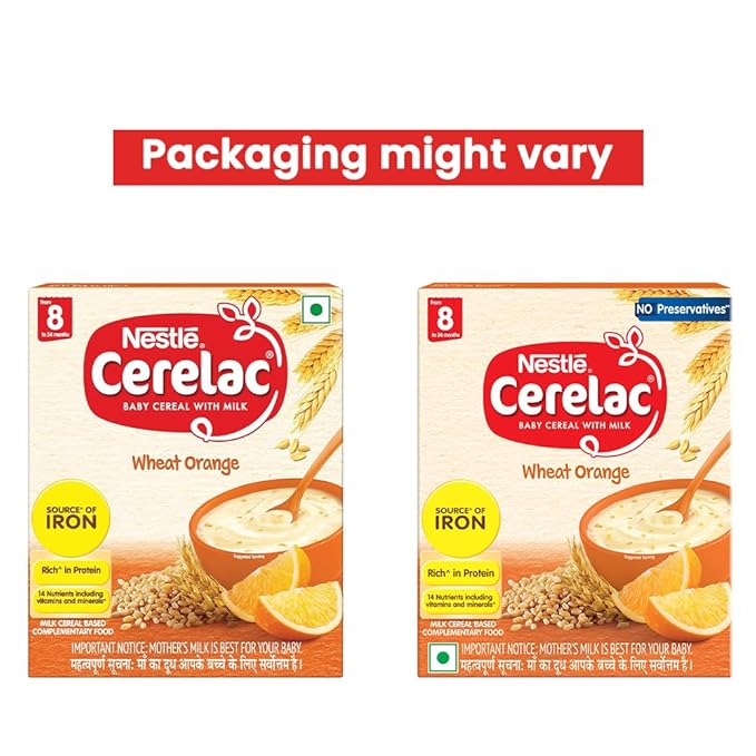 CERELAC Baby Food Cereal | Wheat Orange