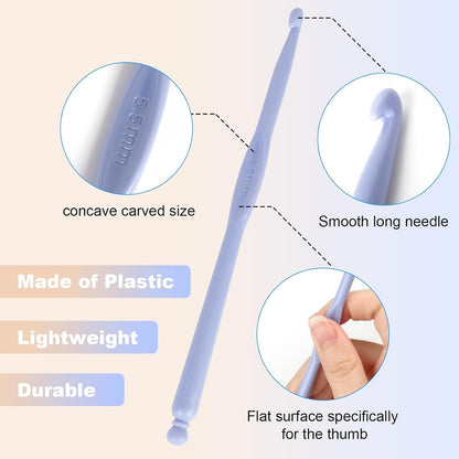 12 PCS Crochet Hooks, Ergonomic Handle Crochet Hooks Set for Arthritic Hands - image 5