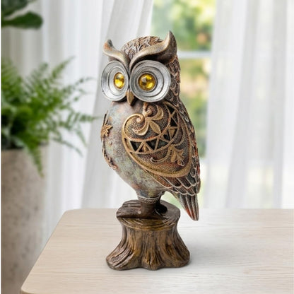 Premium Owl Statue  Maa Lakshmi Vahan Owl Figurine for Wealth & Protection
