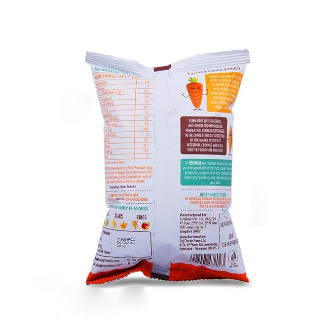 Timios Carrot and Cumin Sticks - PUSHMYCART