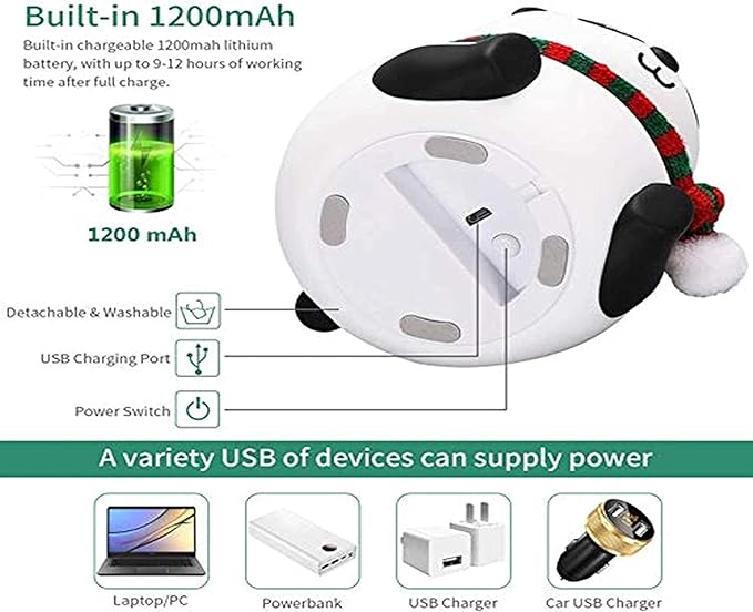 Panda Lamp, Panda Gifts, Panda Touch Silicone Lamp - PUSHMYCART