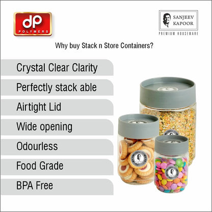 Sanjeev Kapoor Stack n Store 18 Piece Airtight Food Storage Container Set