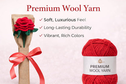 Eco-Friendly Handmade Crochet Rose - image 2