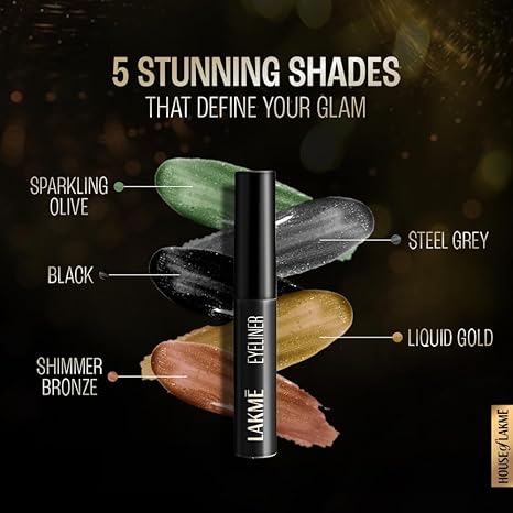 Lakme Absolute Shine Liquid Eye Liner Black | 4.5 ml