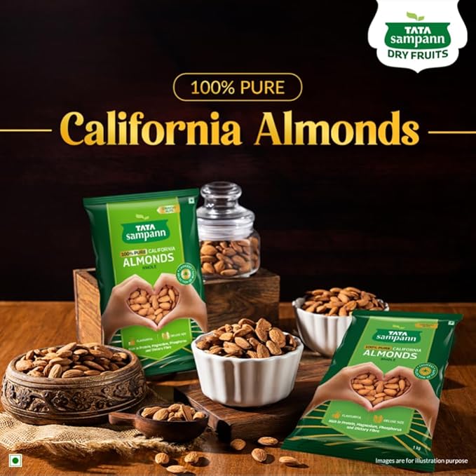 Tata Sampann Pure California Almonds Whole - PUSHMYCART