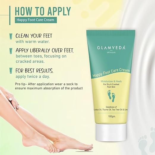Glamveda Happy Foot Care Crack Cream - PUSHMYCART