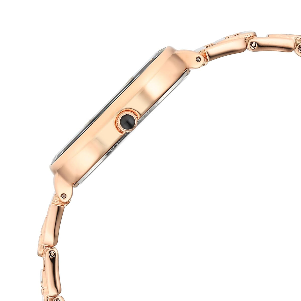 Titan Raga Chic Quartz Analog Black Dial Rose Gold Metal Strap Watch for Women - NT2687WM01