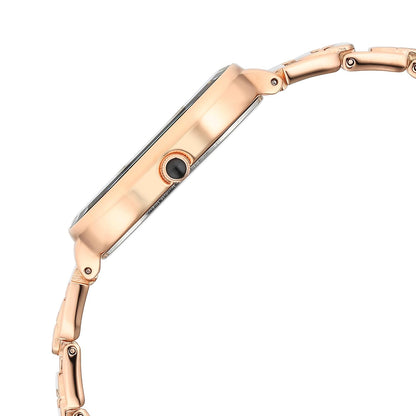 Titan Raga Chic Quartz Analog Black Dial Rose Gold Metal Strap Watch for Women - NT2687WM01