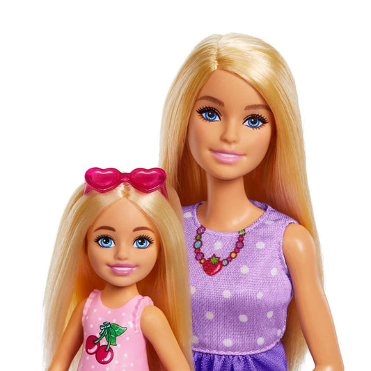 Barbie Family and Friends Picnic Playset with Malibu Doll Chelsea Doll and 9 Accessories
