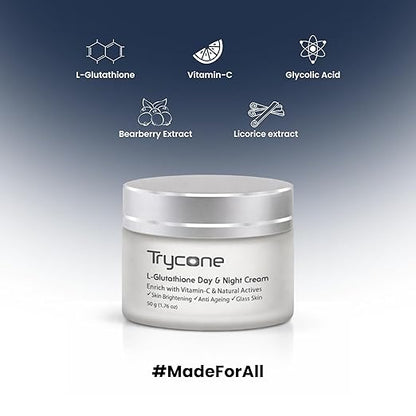 Trycone Day & Night Moisturizer with L-Glutathione & Vitamin c