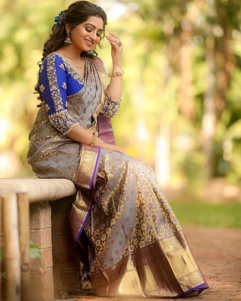 Vasthrlay Banarasi Classic Saree with decorative traditional design