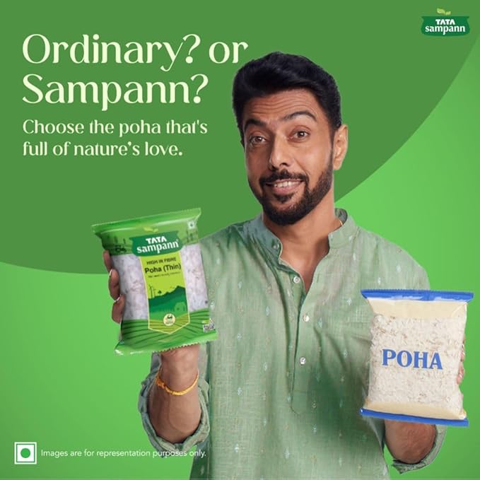 Tata Sampann White Thin Poha - PUSHMYCART