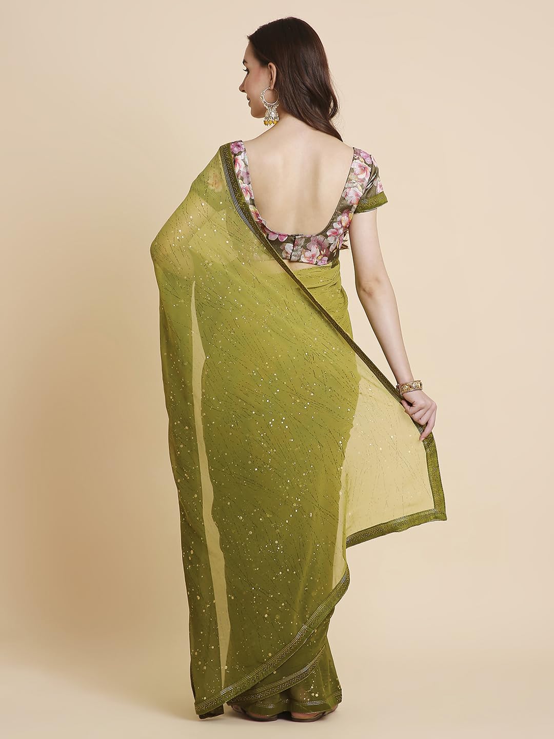 Vasthrlay Classic Saree with elegant georgette and tie dye styling