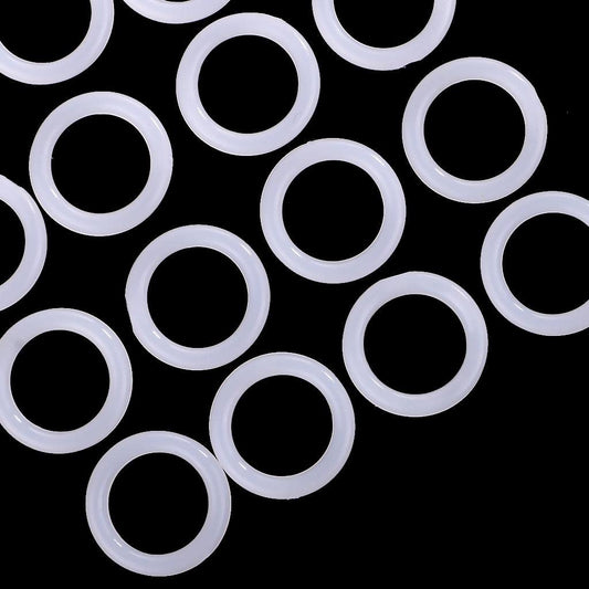 15 Pieces 28mm Abs Pvc Diy Crochet Ring Circle Hook Craft Tool Accessory for Handbag - image 2