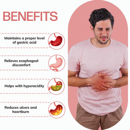 MPIL Amcid natural antacid tablets, a daily supplement for balanced digestion and gut wellness.