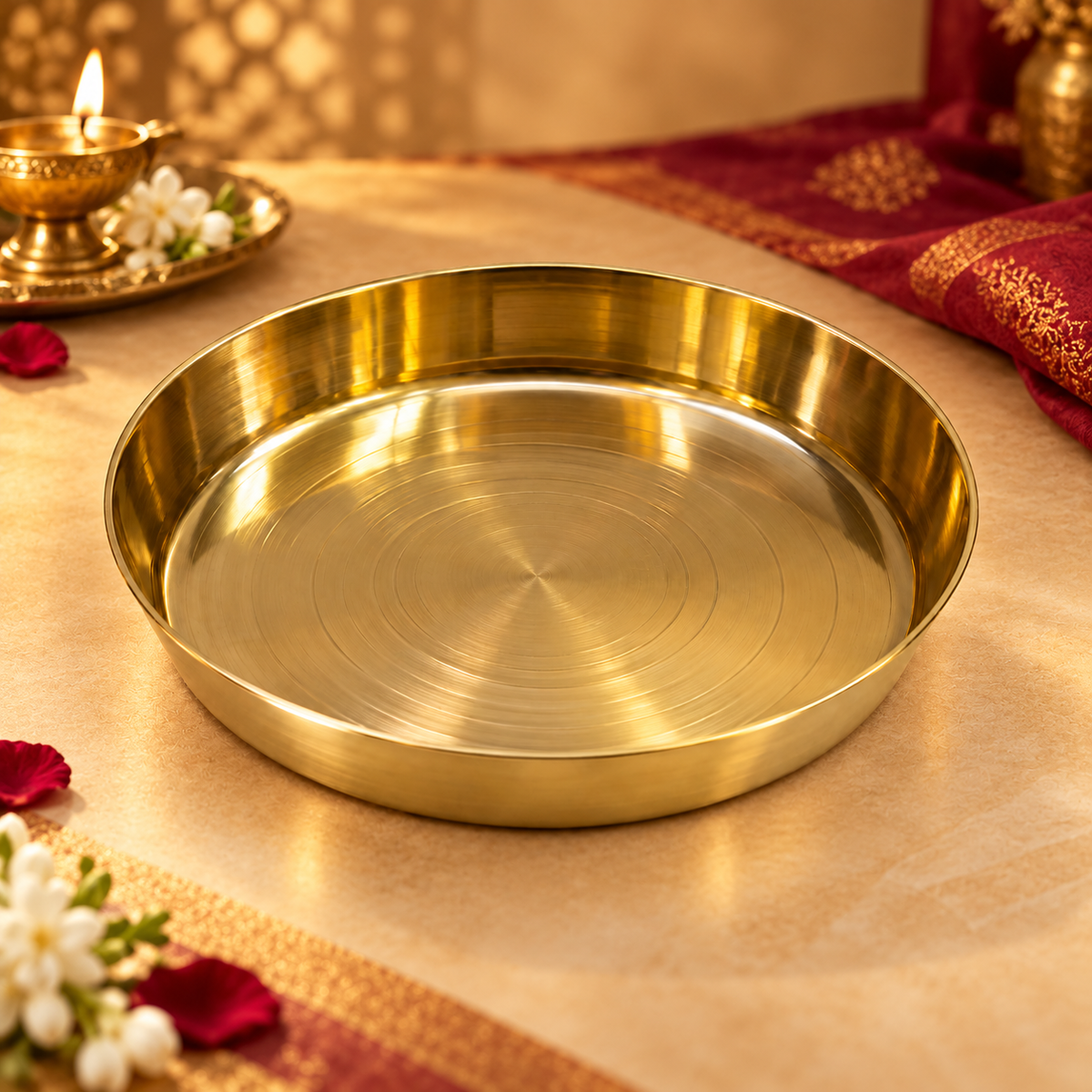 Brass small thali 109g