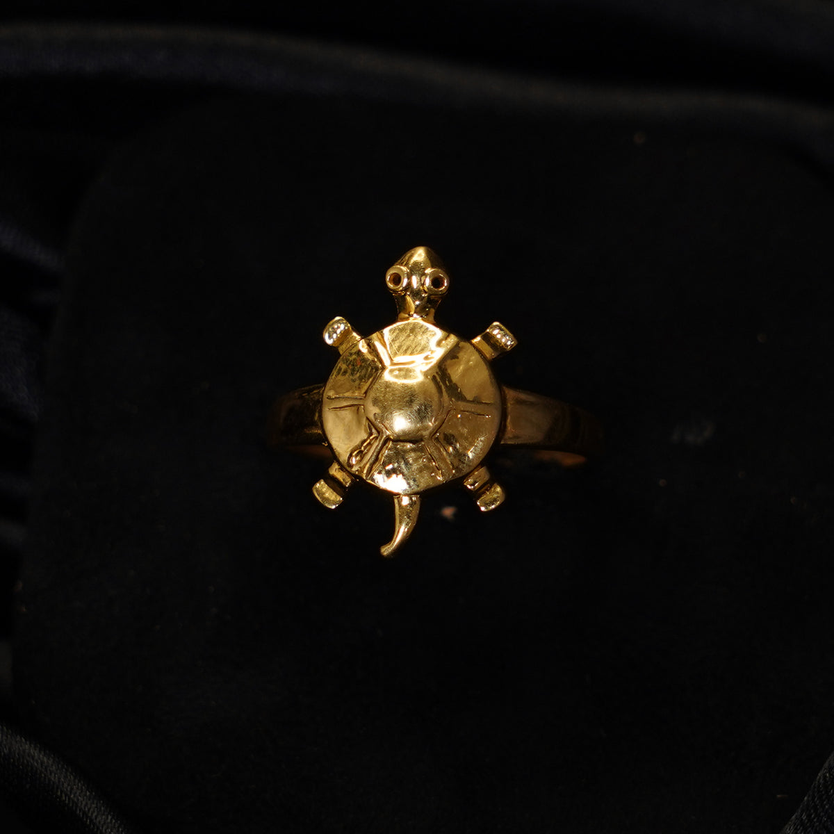 Pure Gold Tortoise Ring 5.43g