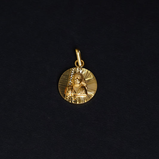 Pure Gold Sai Baba Design Locket 3.54g
