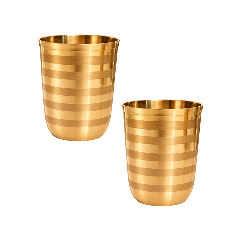 Mahita Collections Brass Glass for Serving Water 182g