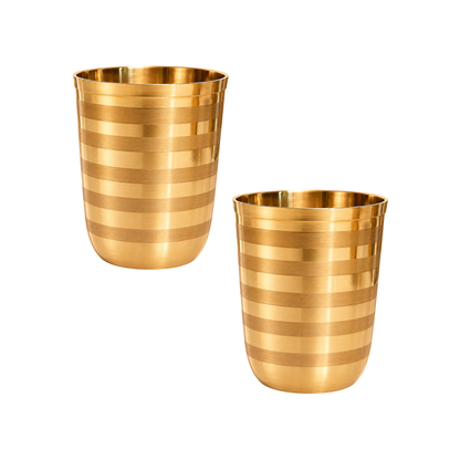 Mahita Collections Brass Glass for Serving Water 182g