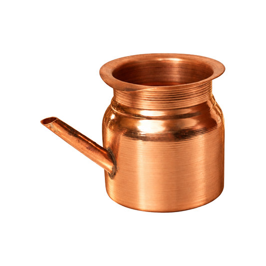 Mahita Collections Pure Copper Kalash with Spout for Pooja 69g